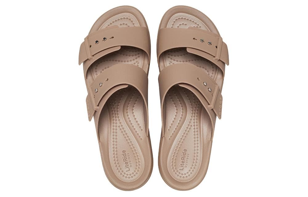 Crocs Brooklyn Sandal Wedge 'Latte'