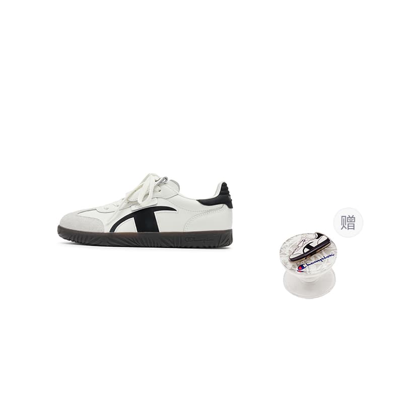 Champion Champ T Trainer T Shaped German Army Trainers Black White