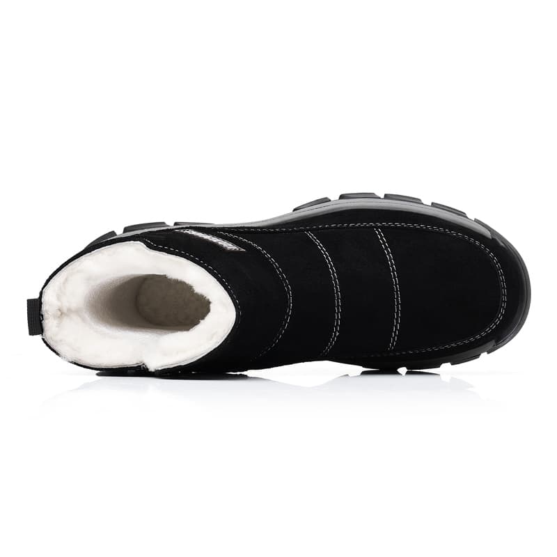 Beidouniao Cow Suede Thermal Crew Black