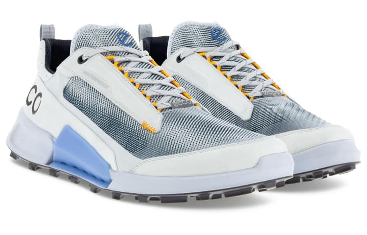 Ecco Cow Leather, Textile Sports Concrete Gray