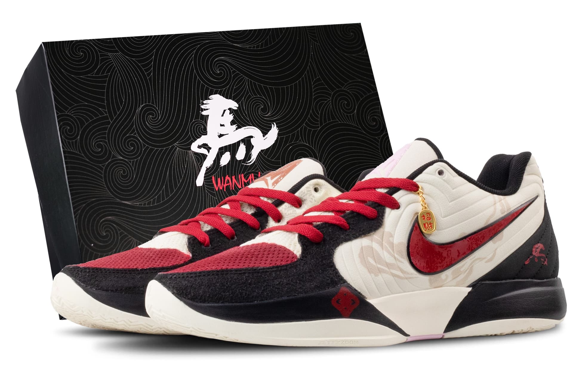 Nike Ja 2 Golden Spear Iron Horse Black Red