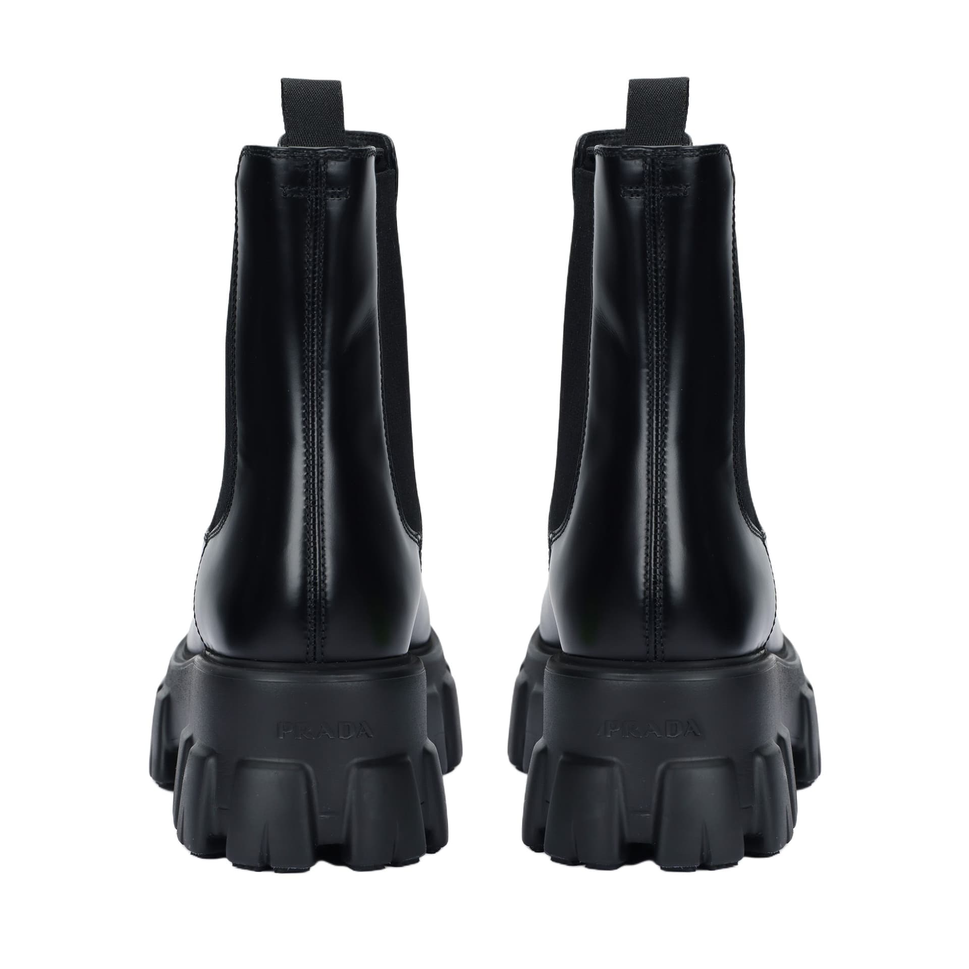 PRADA Monolith Ankle Length Chelsea 5.5cm Black