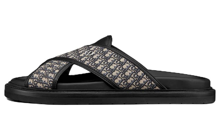 DIOR Aqua Slide Slippers Black