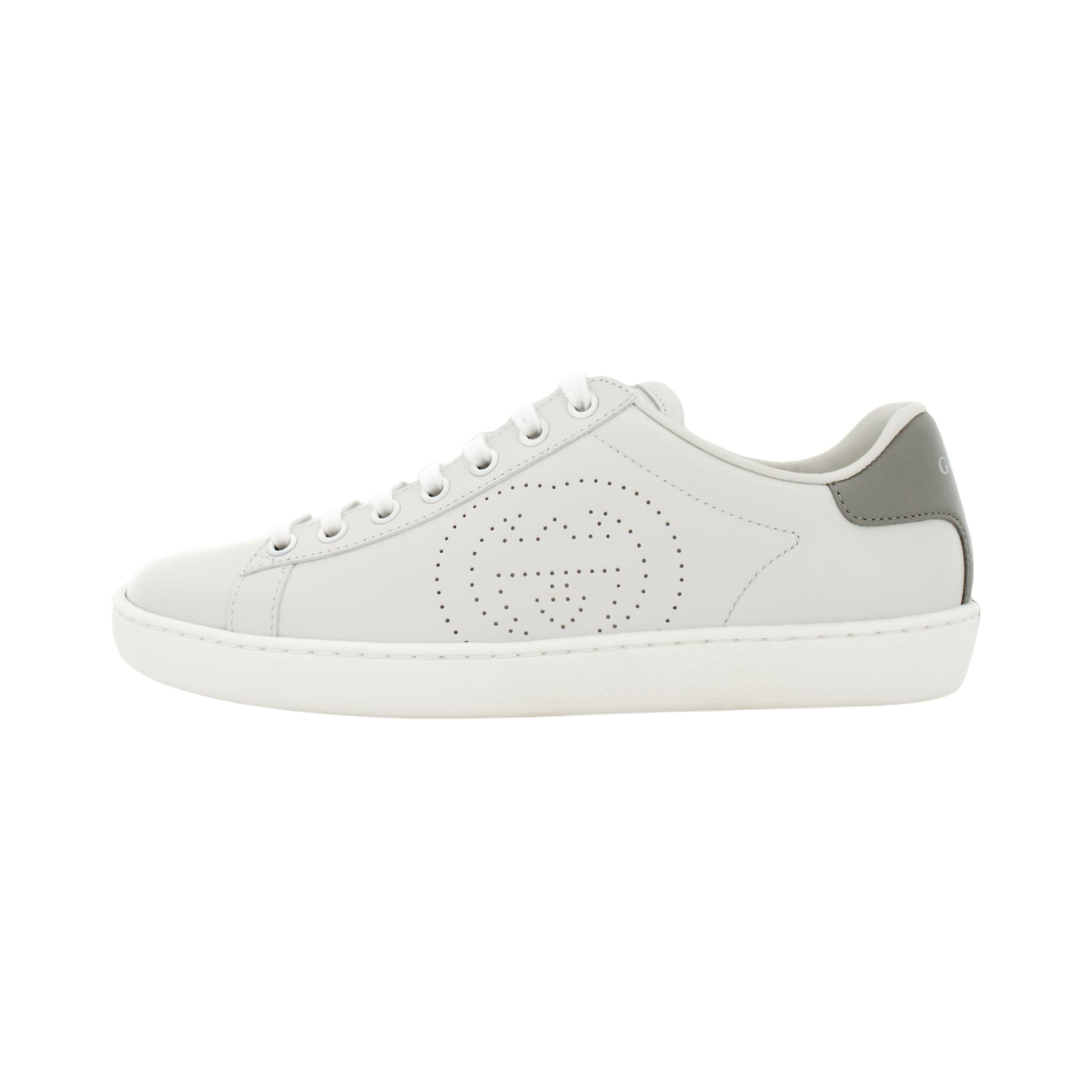 Gucci Wmns Ace 'Interlocking G White Grey'
