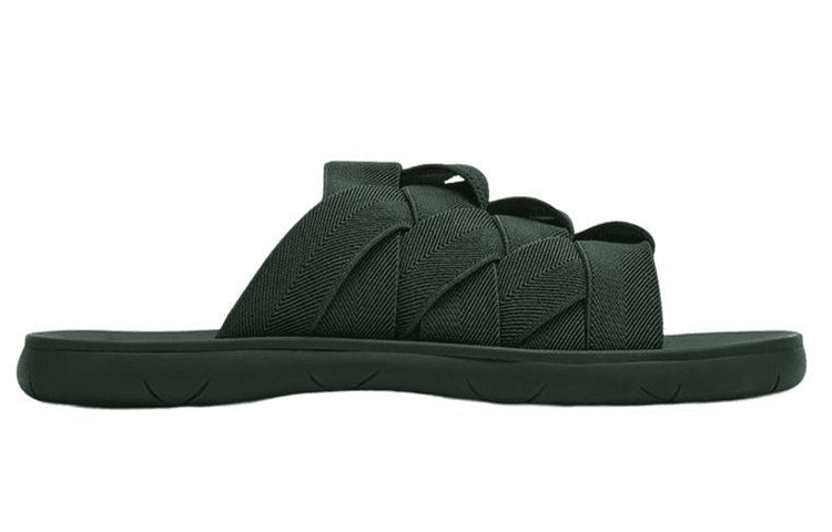 Bottega Veneta Plat Slide Slippers Dark Green