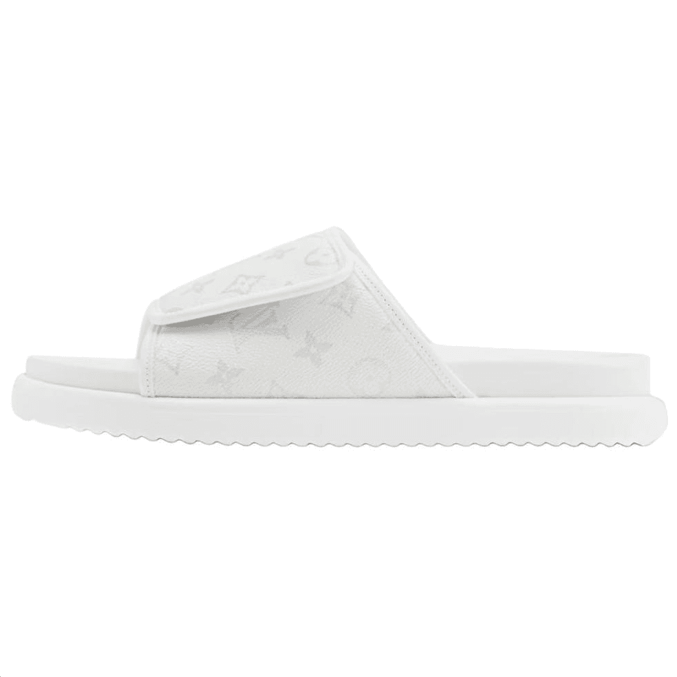 LOUIS VUITTON Miami Slide Slippers White