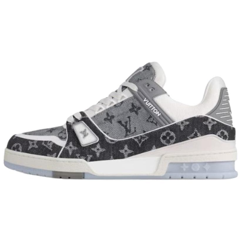 LOUIS VUITTON Trainer Cow Black White