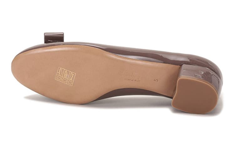 FERRAGAMO Bowdetail Blockheel Pumps
