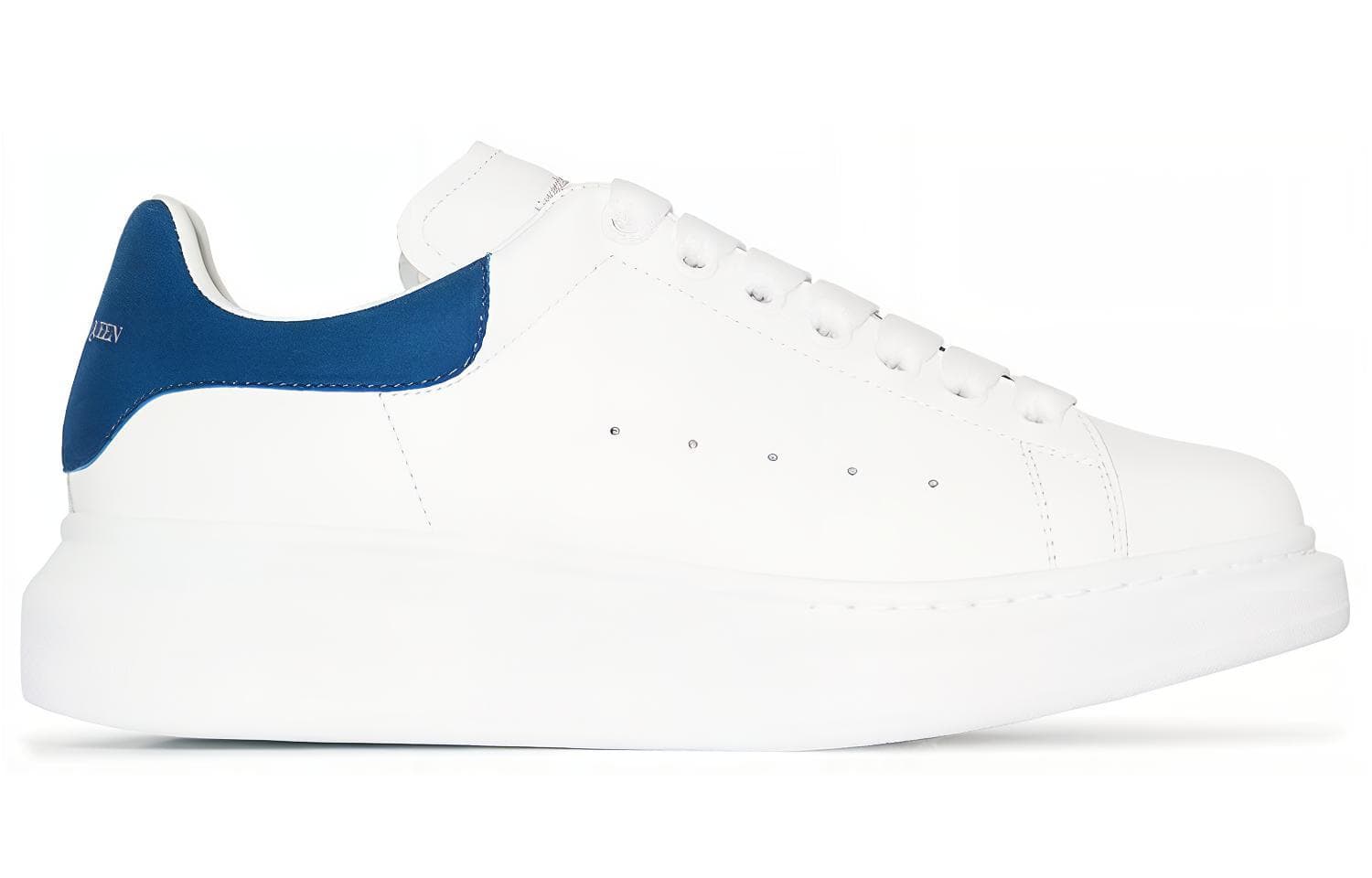 Alexander McQueen Oversized Sneaker Smooth Calfskin White Blue