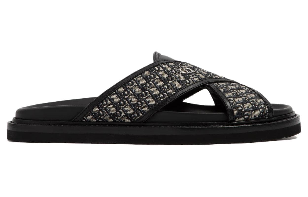 DIOR Aqua Slide Slippers Black