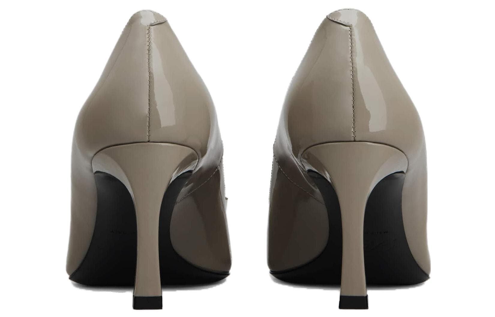 Roger Vivier Belle Vivier Trompette Patent Spool Heel 7cm Beige