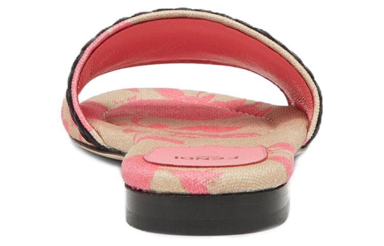 FENDI Embroideredlogo Slipon Slides