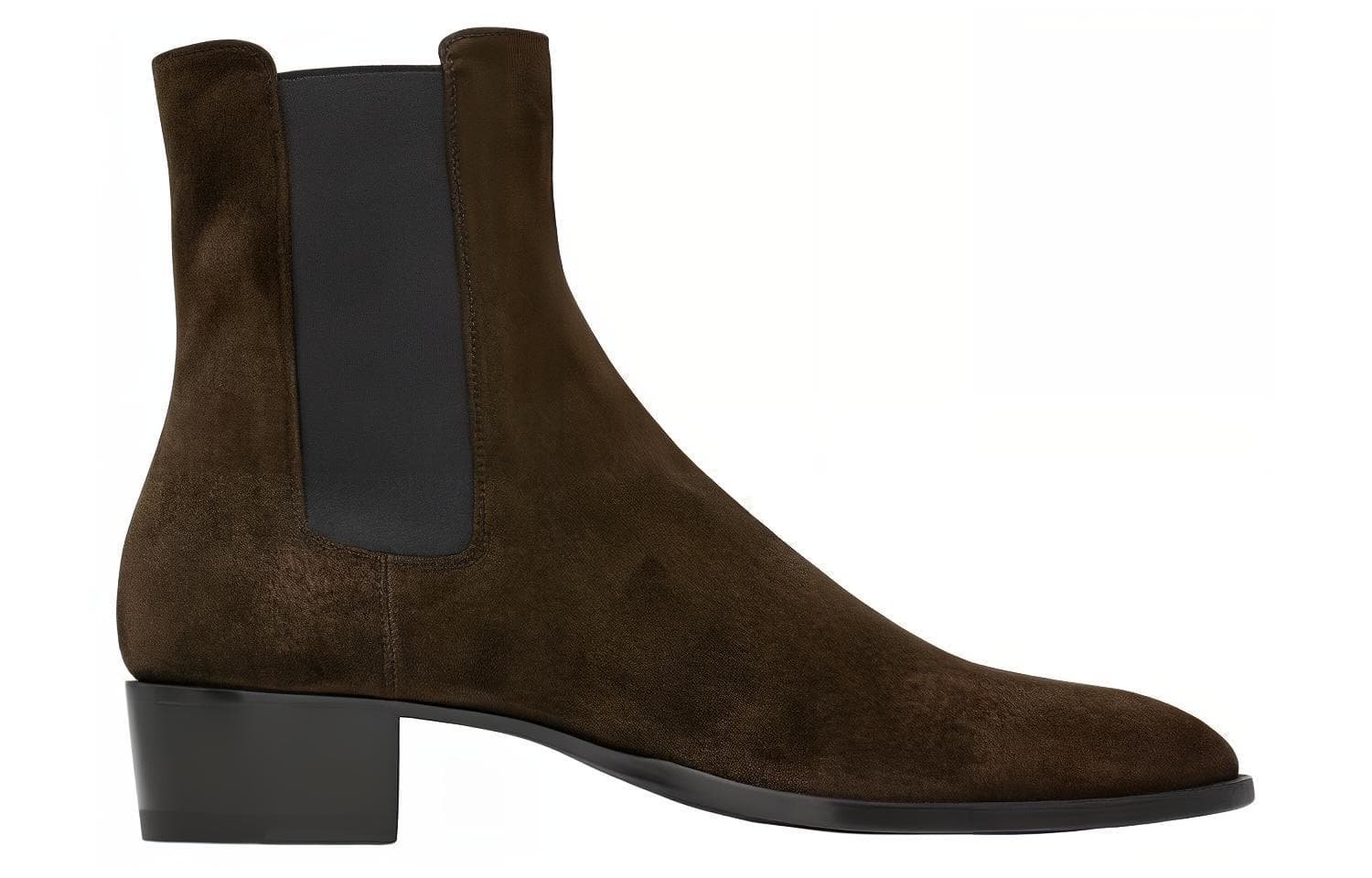 SAINT LAURENT Wyatt Block Heel Chelsea