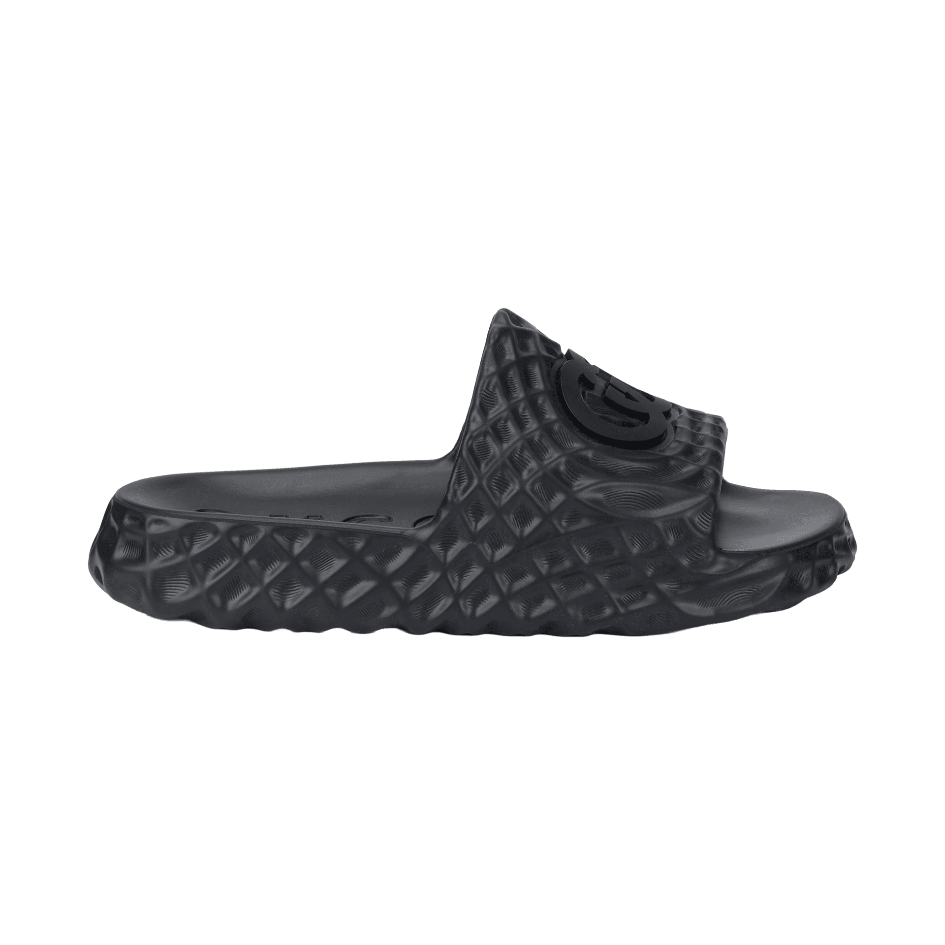 Gucci Slide Sandal 'Interlocking G Black Water Ripples'
