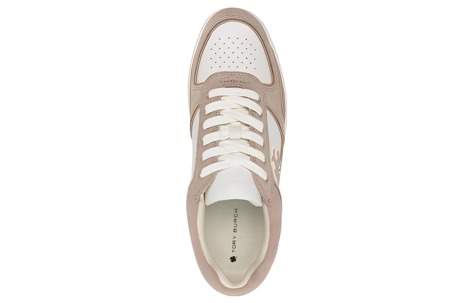 TORY BURCH Clover Court Panelled Suede