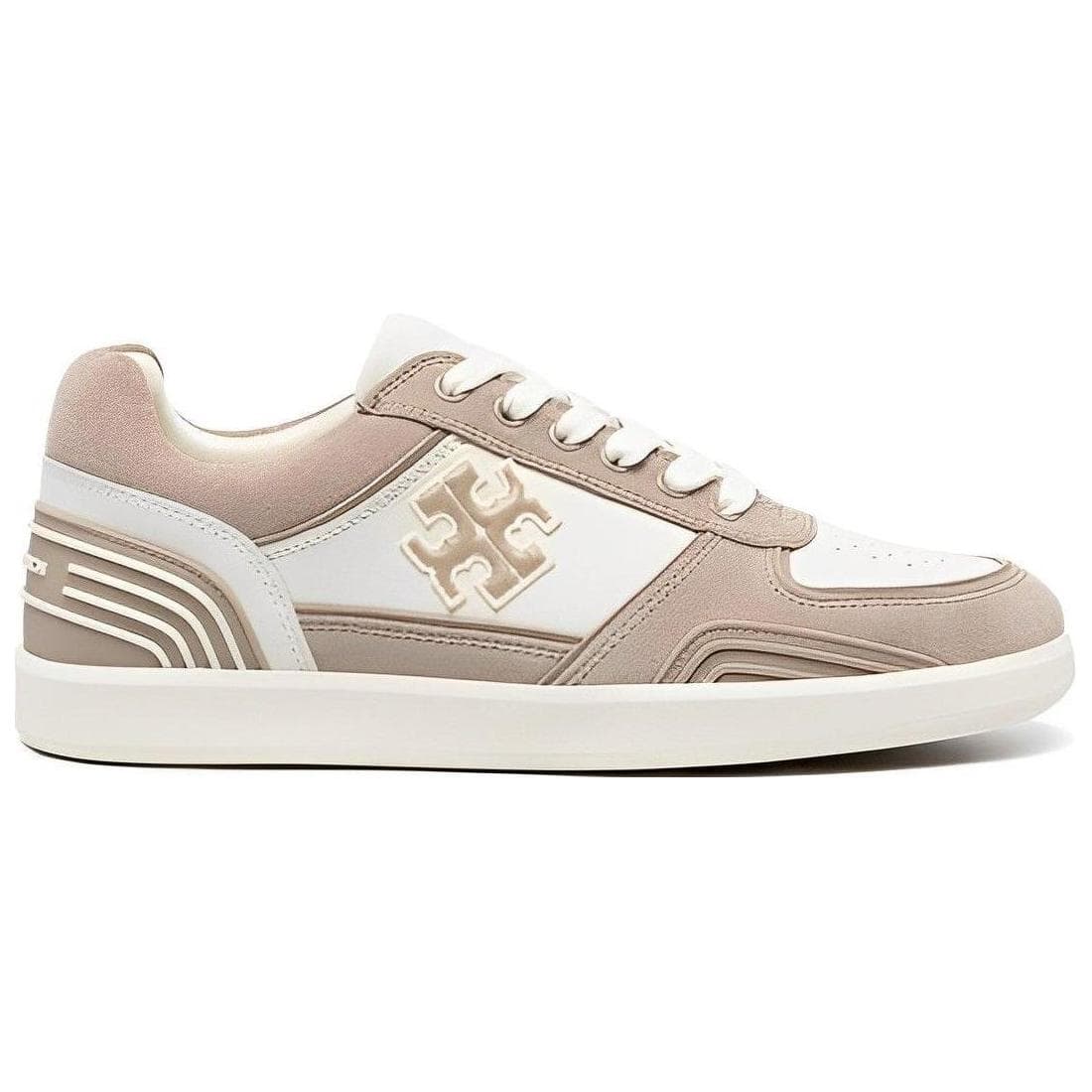 TORY BURCH Clover Court Panelled Suede