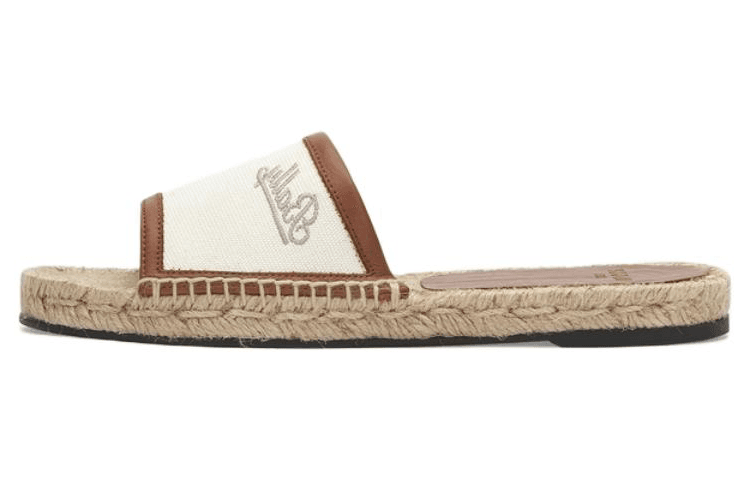 BALLY Slide Slippers Ecru Ecru