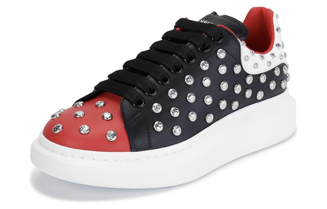 Alexander McQueen Oversized Cow Black Red