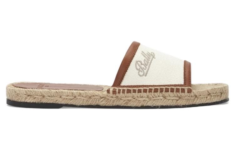 BALLY Slide Slippers Ecru