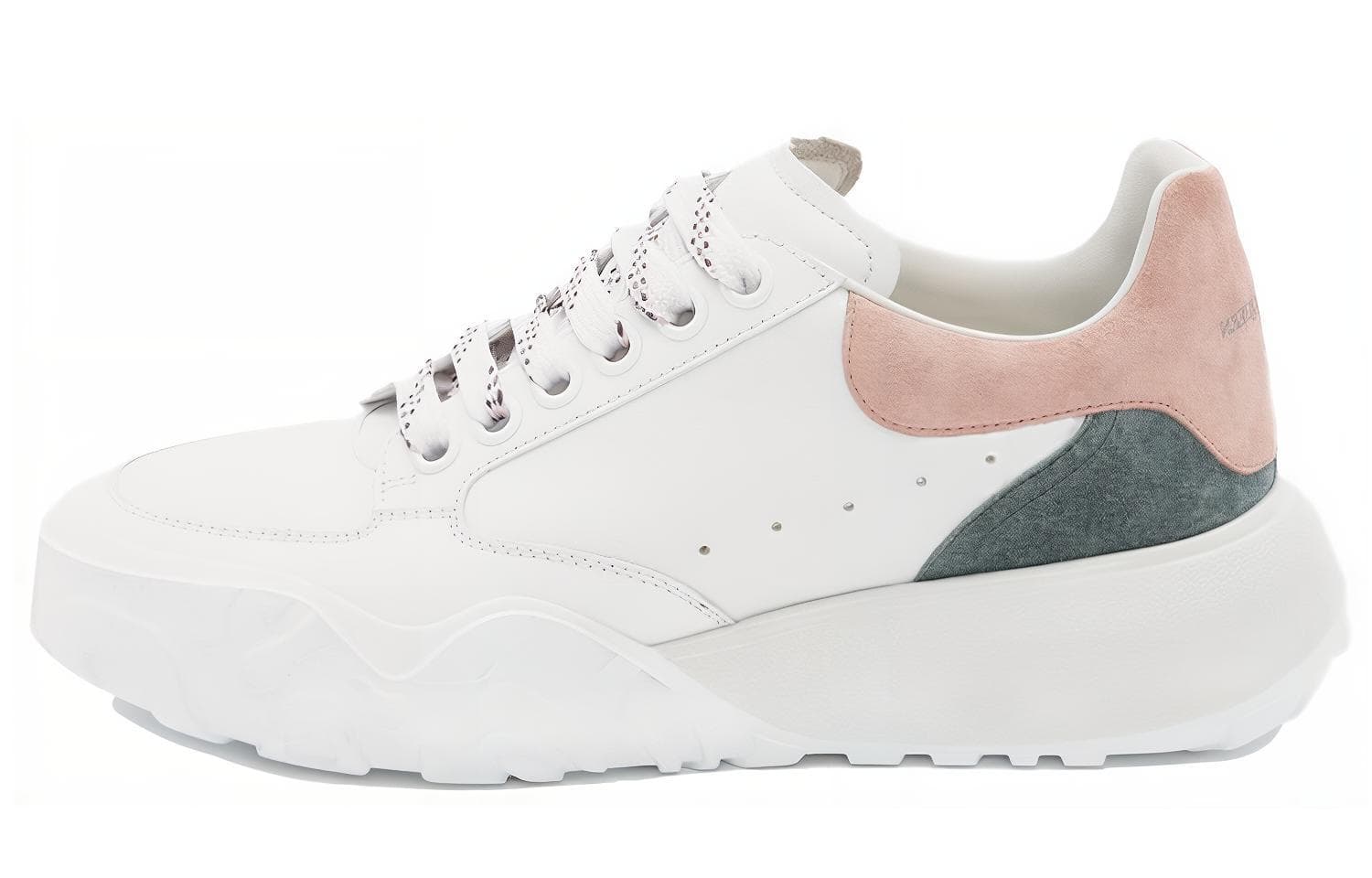 Alexander McQueen Court Trainer White Taffy Blue Shell Pink