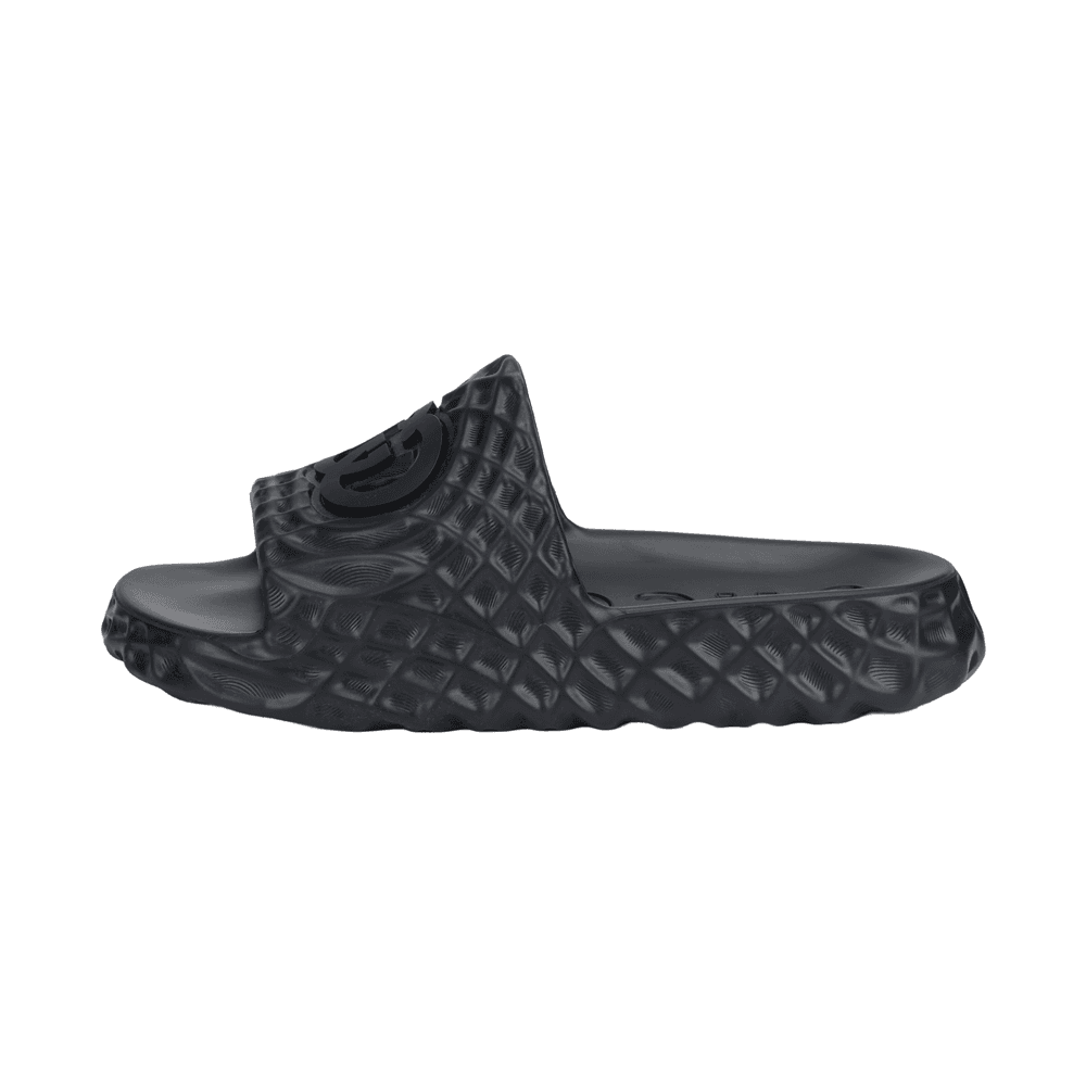 Gucci Slide Sandal 'Interlocking G Black Water Ripples' Black