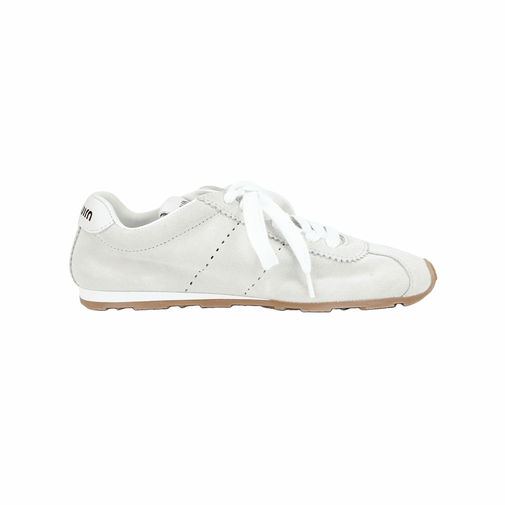 MIU MIU Leather, Suede White