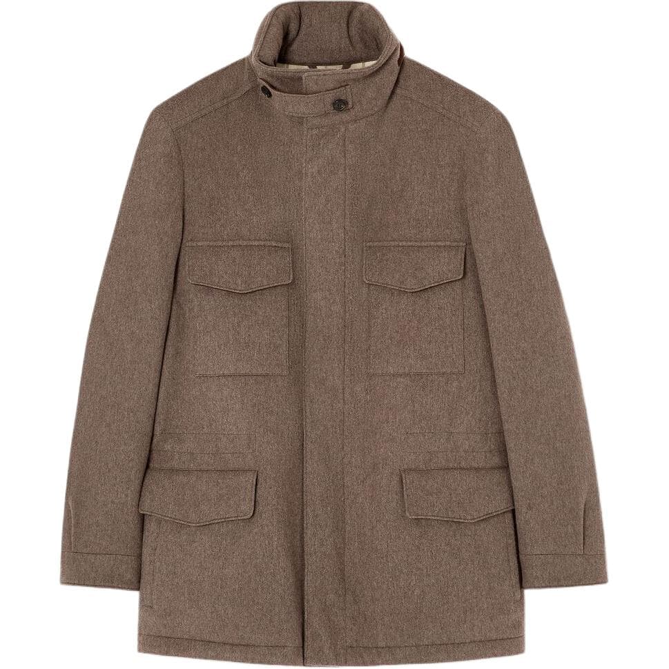 Loro Piana Flap pocket Cashmere Jacket Brown