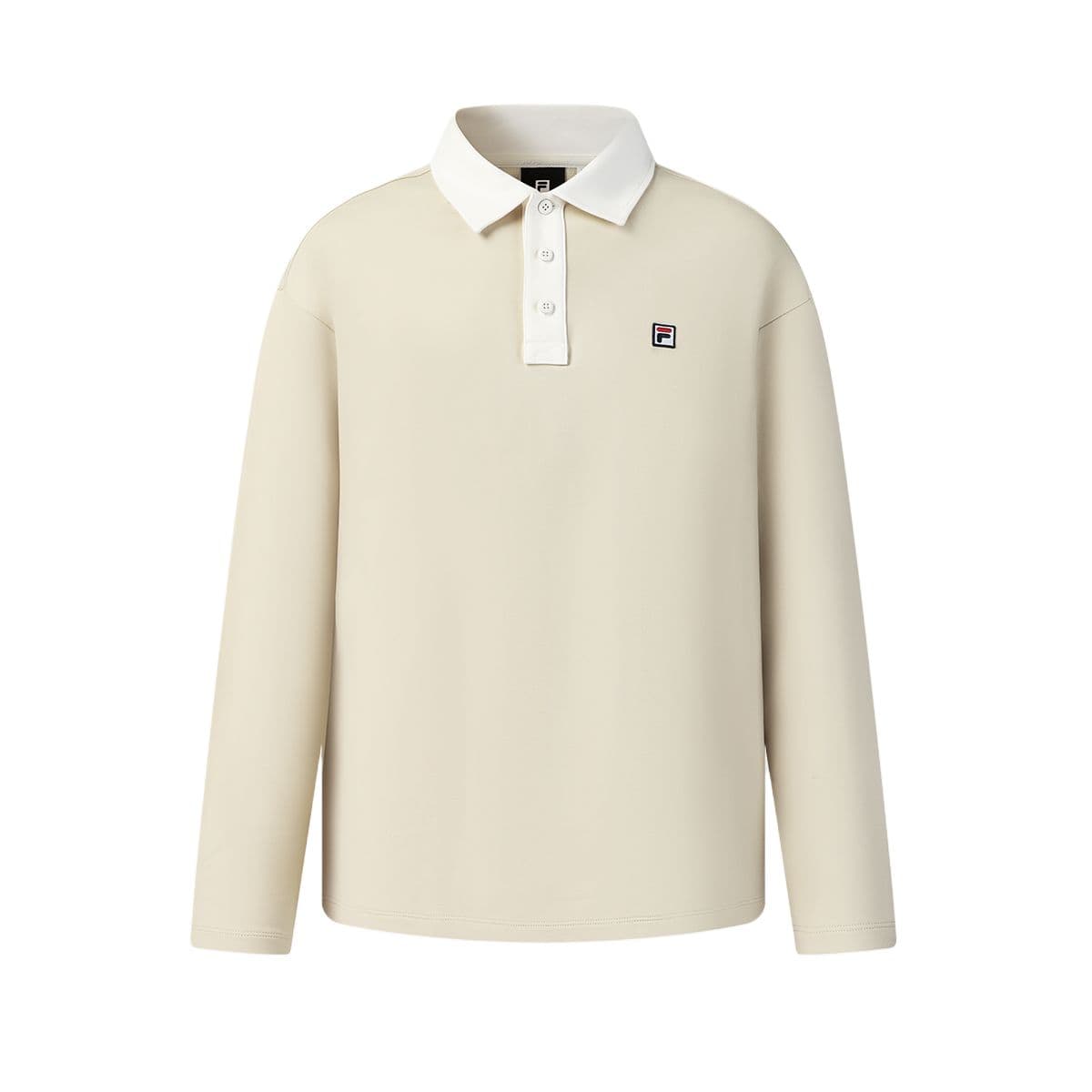 FILA Tennis Polo Shirts Eying Apricot (Prunus Armeniaca) Fruit Polo Collar Moderate Straight Fit