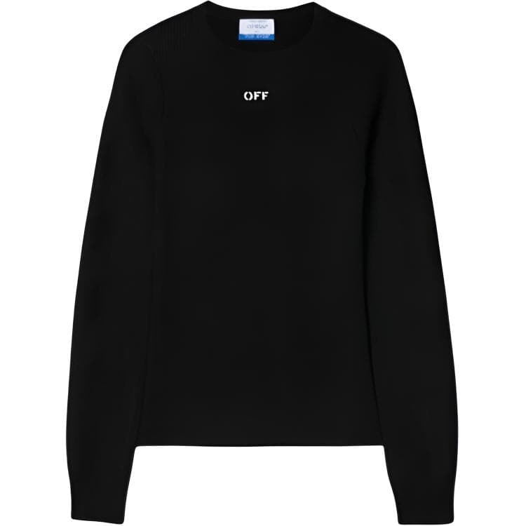 OFF WHITE FW24 Sweater, Slim Fit Black
