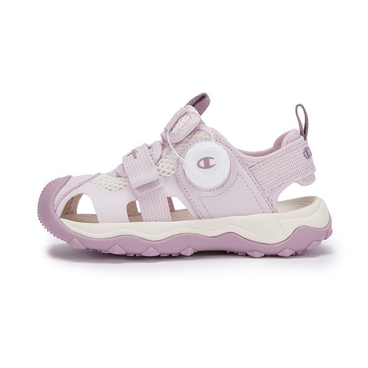 Champion Synthetic Leather, Textile Kick Breathable Sandal Purple Kids'