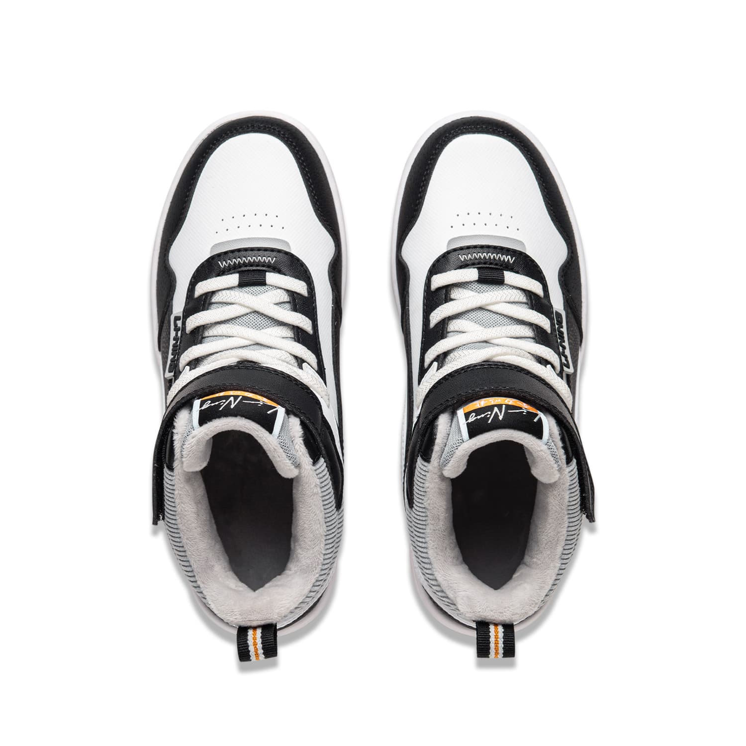 Li Ning YOUNG Sports Life Collection Synthetic Trendy High Black White Gray