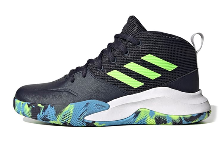 Adidas Own The Game J Wide 'Legend Ink Signal Green'