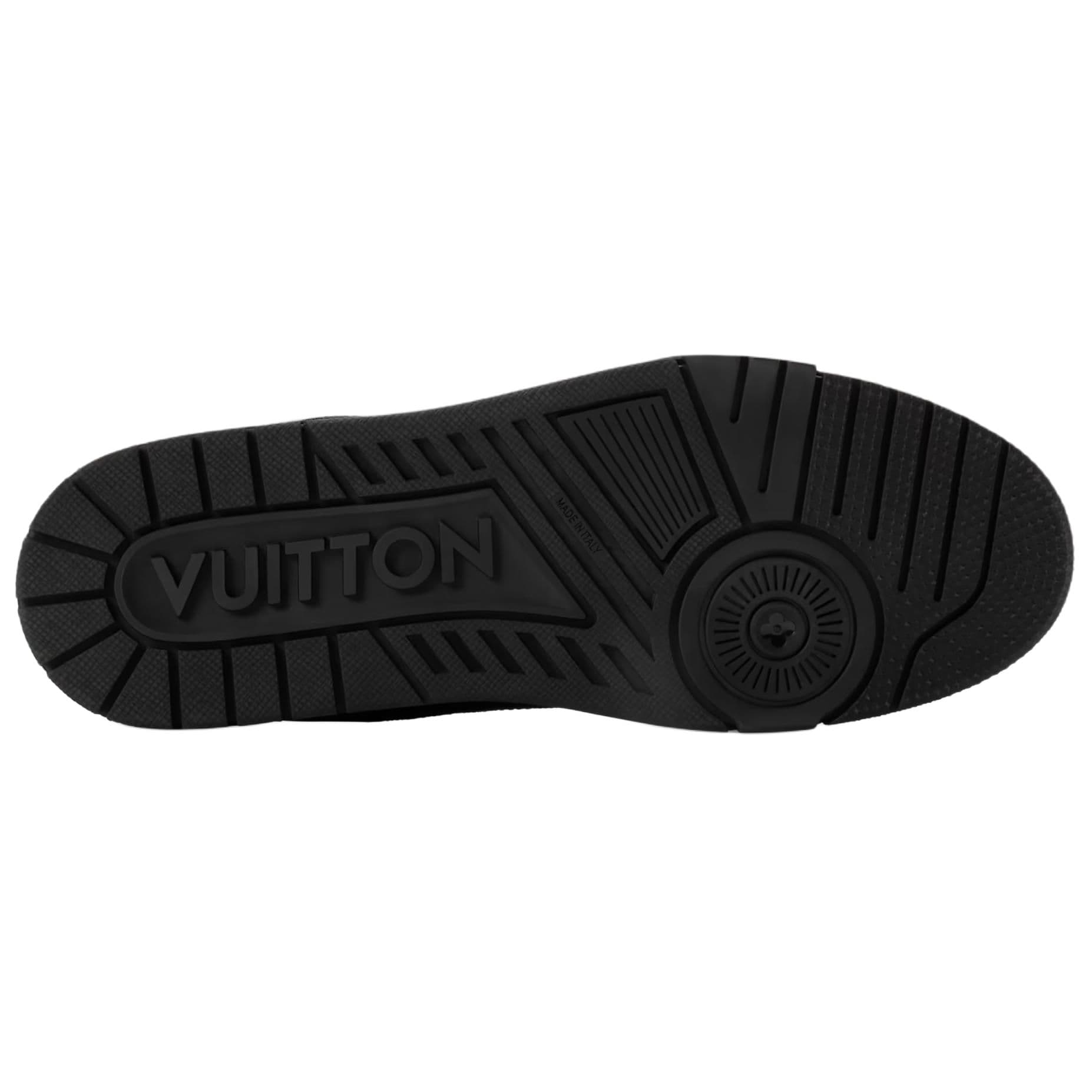 LOUIS VUITTON Trainer Nubuck Letter Pattern Gray