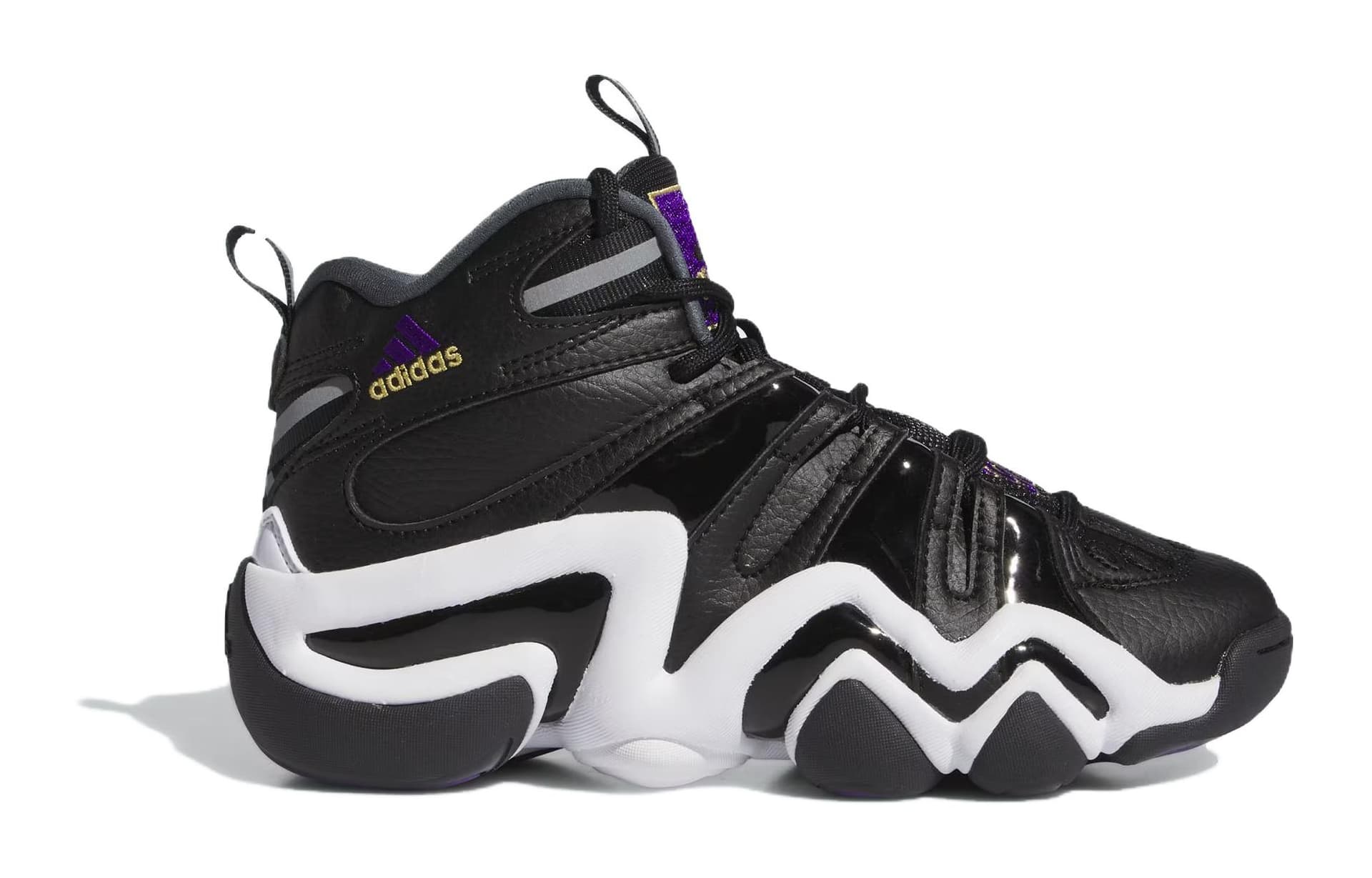 Adidas Crazy 8 Core Black Regal Purple Cloud White GS