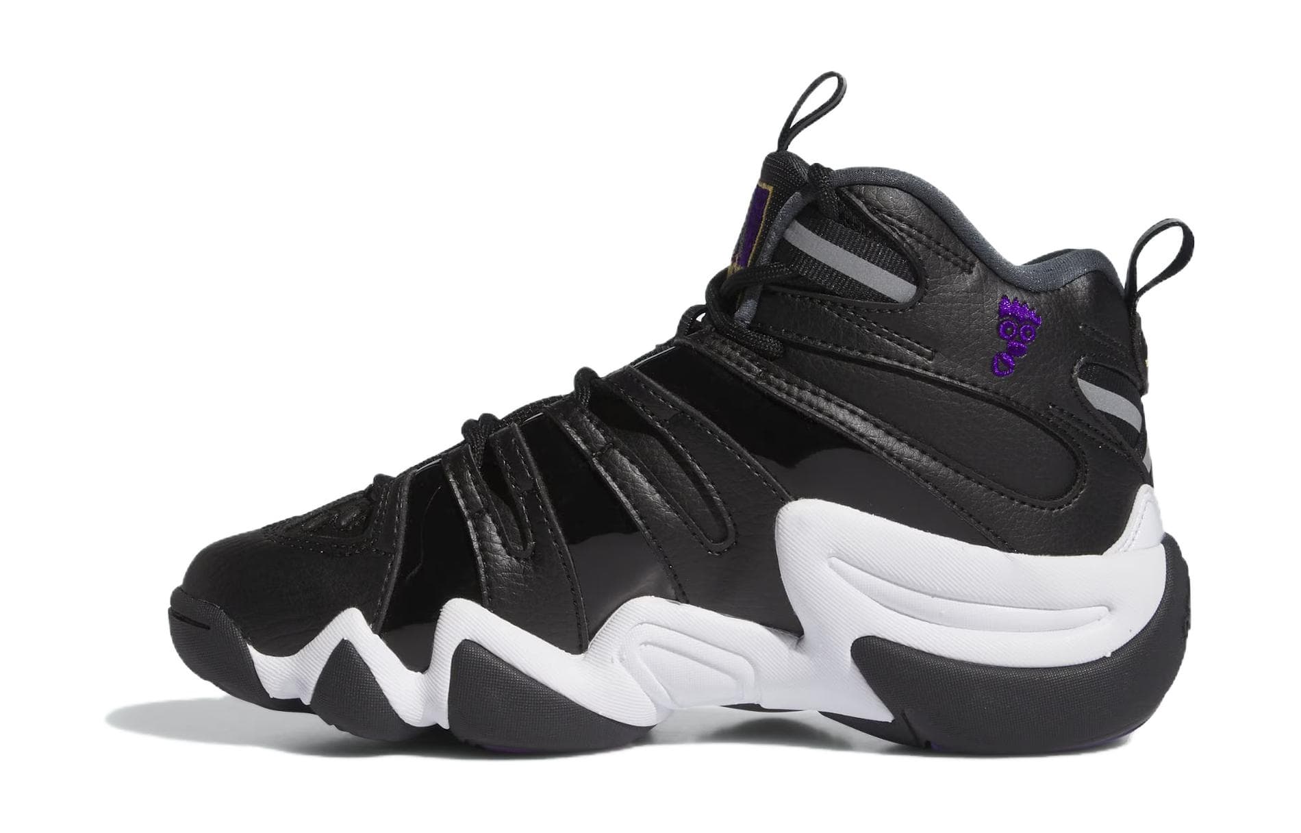 Adidas Crazy 8 Core Black Regal Purple Cloud White GS