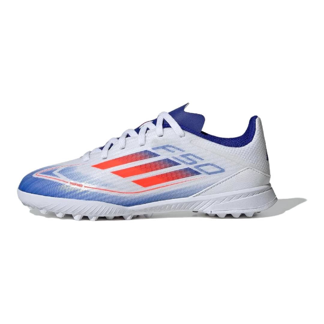 Adidas F50 League Kids' Soccer White Blue Red
