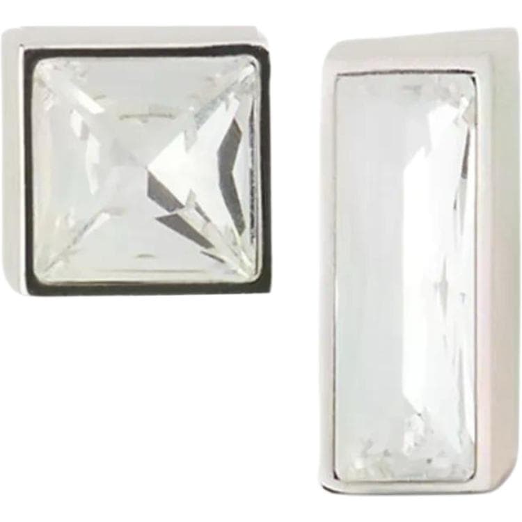 Lanvin rectangle stud earrings Silver