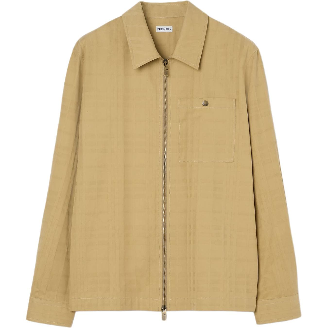 Burberry check zip shirt jacket