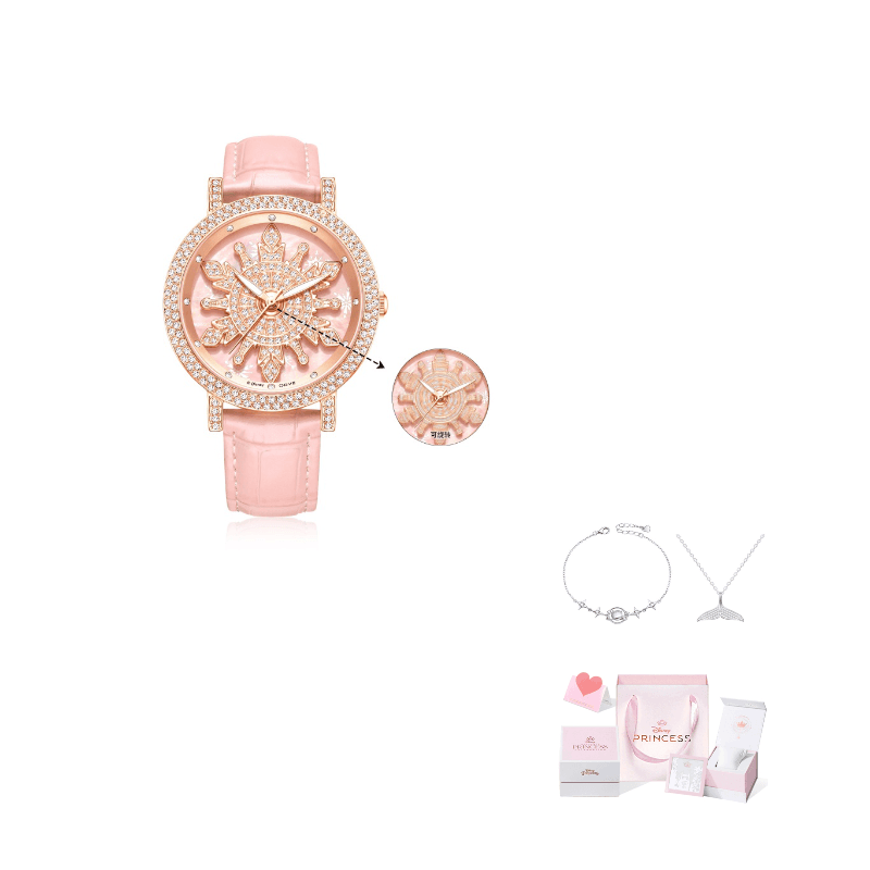 Disney Frozen Quartz Movement Strap Watch Watch Pink Watch Dial Pink Strap