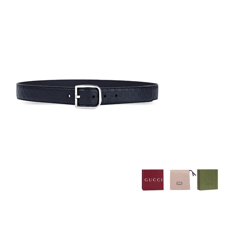 GUCCI Dark Blue Width 4cm Dark Blue