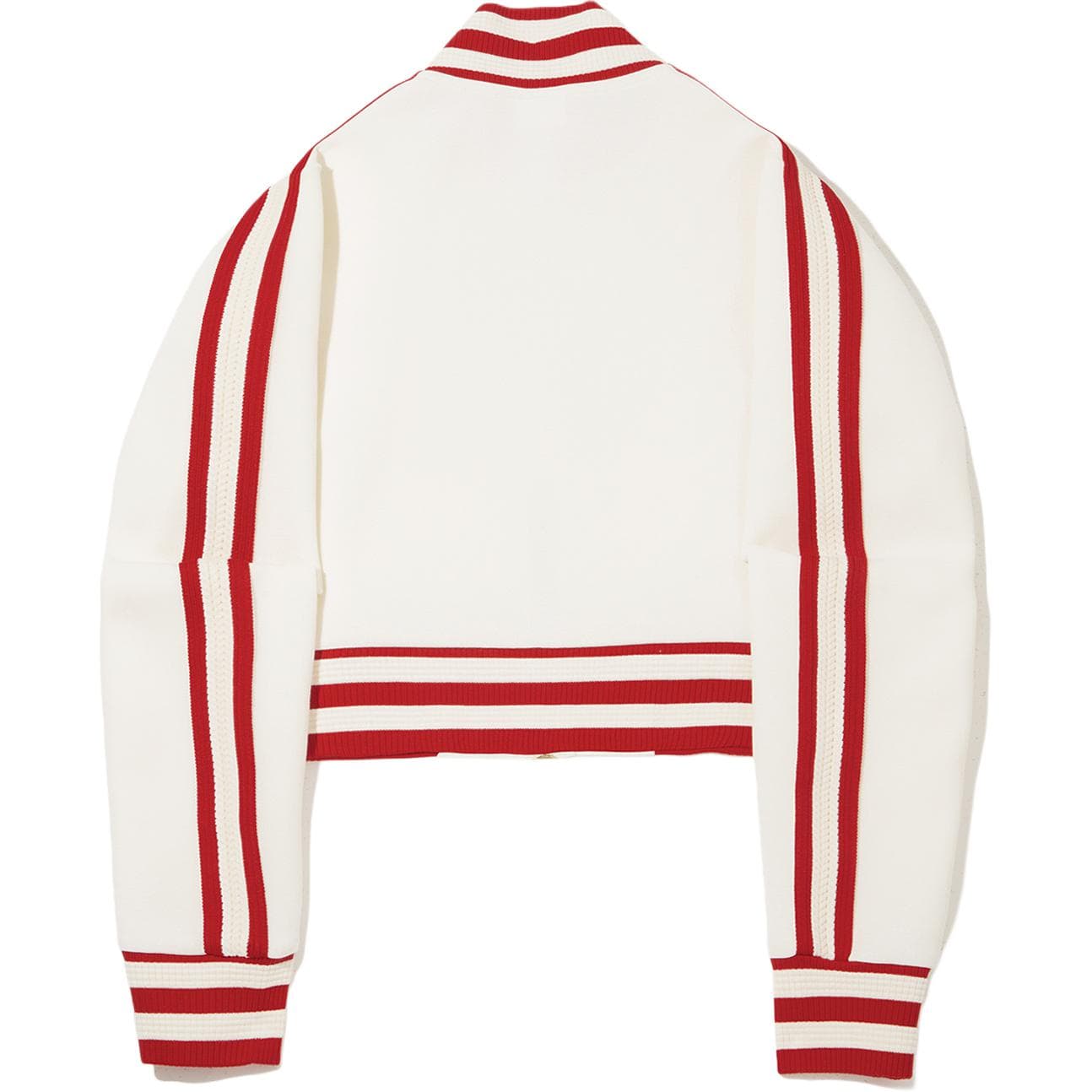 LiNing Jackets Ivory/Wealth Red Stand Collar Moderate Straight Fit