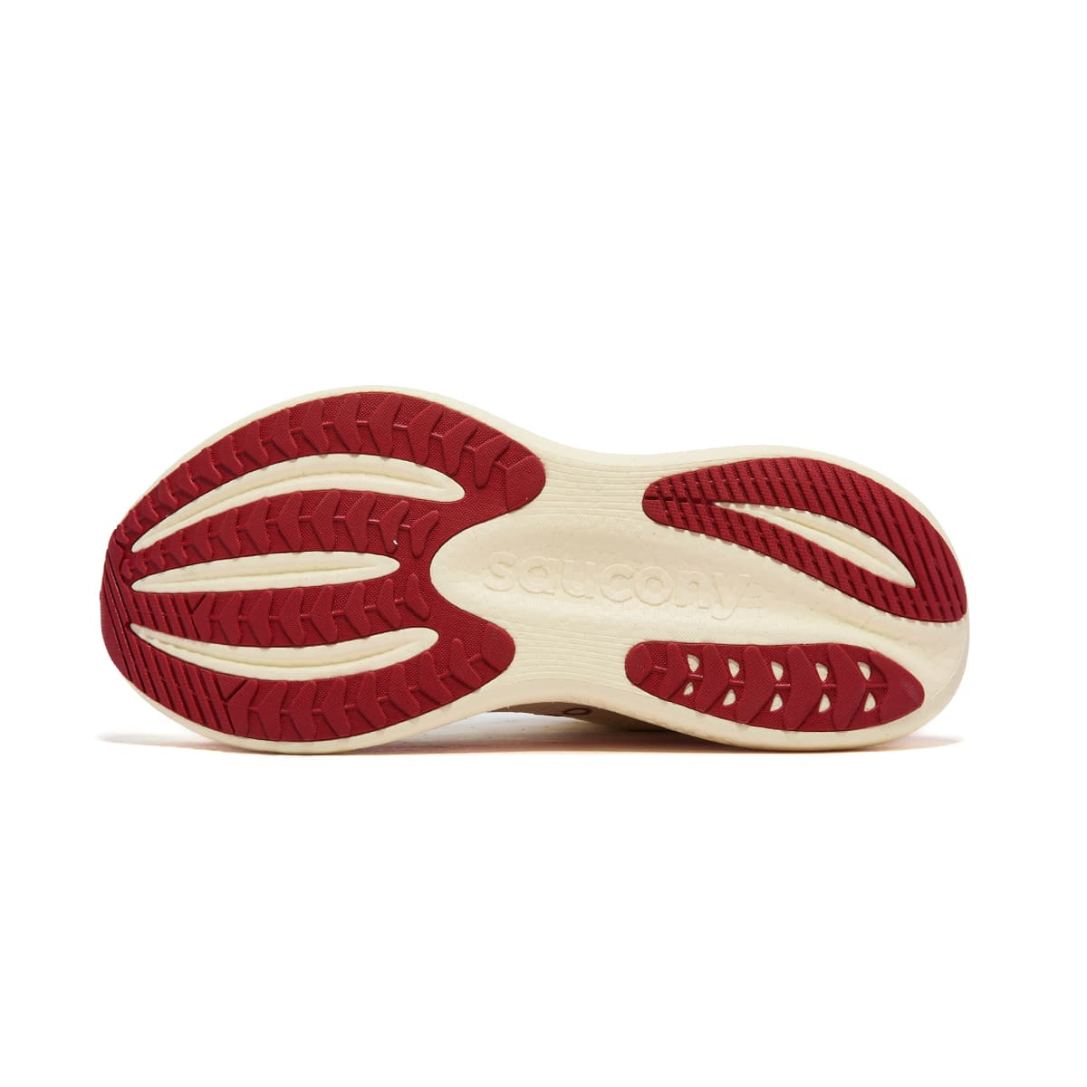 Saucony Triumph 23 Soft Comfortable Breathable Beige Red