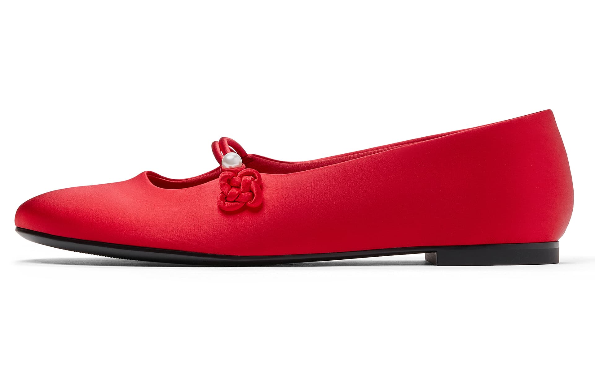 CHARLES&KEITH Small Ck Fabric Flat 0.9cm