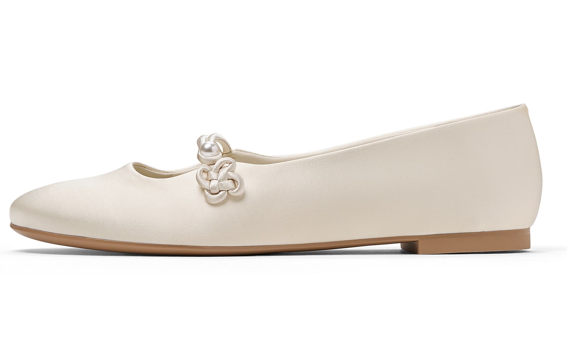 CHARLES&KEITH Small Ck Fabric Flat 0.9cm