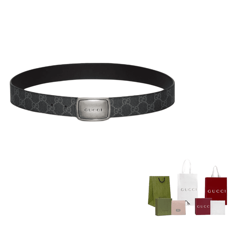GUCCI Fabric Black Width: 3.5cm