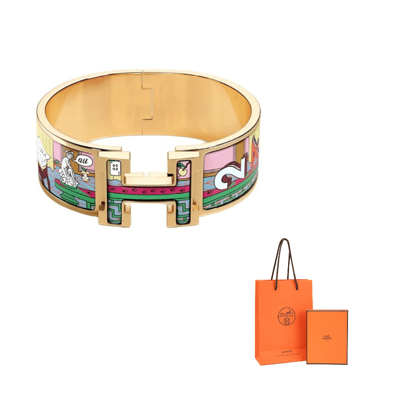 HERMES Clic H Bangles Gold Gold