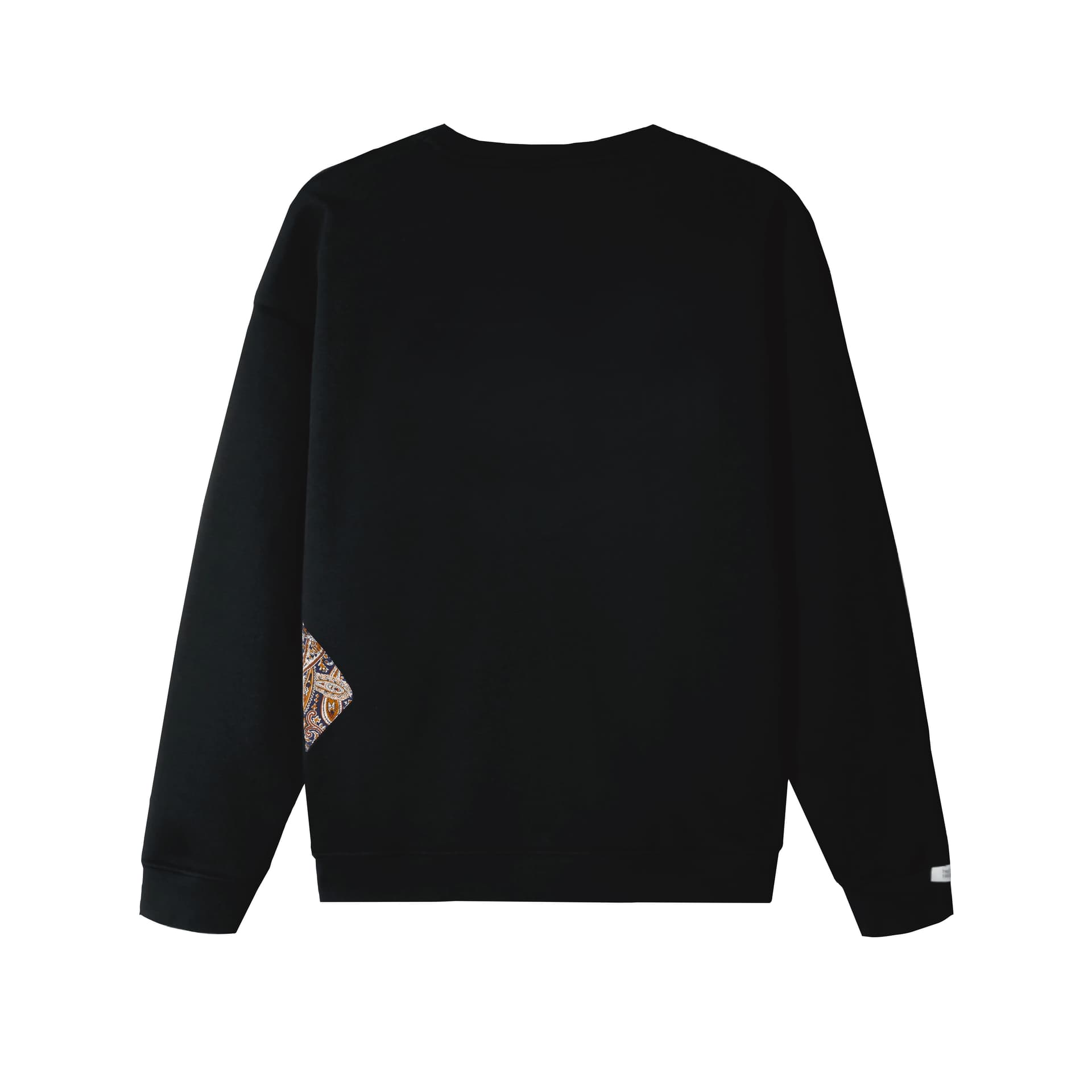 Adidas LABEL Flower Sea Vintage Individual Everyday Patchwork Crew Neck Long Sleeved Pullover Fleece Lined Sweatshirt