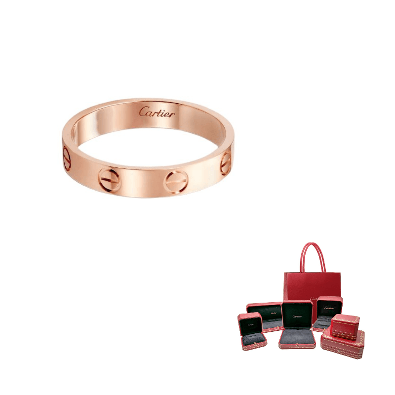 CARTIER LOVE 18K Rose Gold Rings Rose Gold
