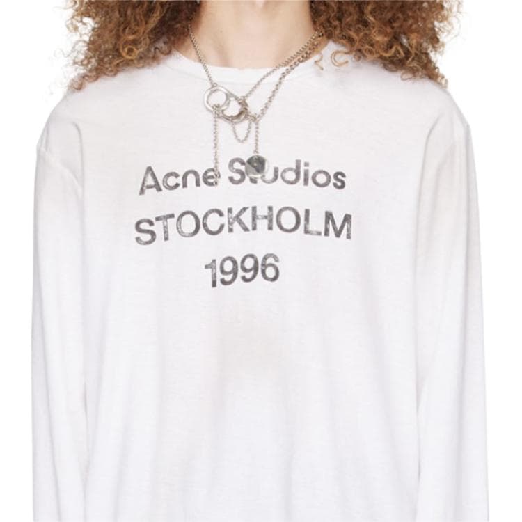 Acne Studios Logo Long Sleeve Tee