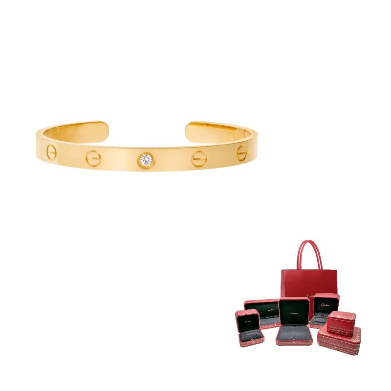 CARTIER 18K Gold Bangles Gold